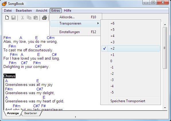 Transposing Screen
